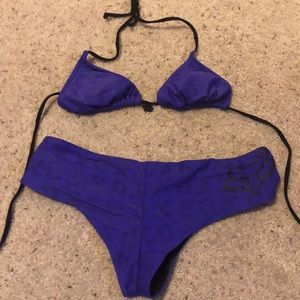 Purple Fox Swim Suit